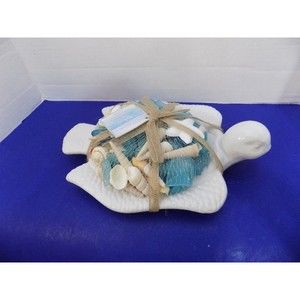 NEW GC Coastal Home Decor Sea Turtle Scented Seashells Holder